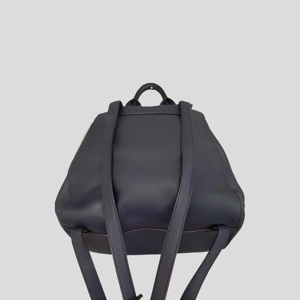 ♠️ Kate Spade ♠️ Hamilton Heights Cody Navy “Off Shore” Leather Backpack - Picture 5 of 8